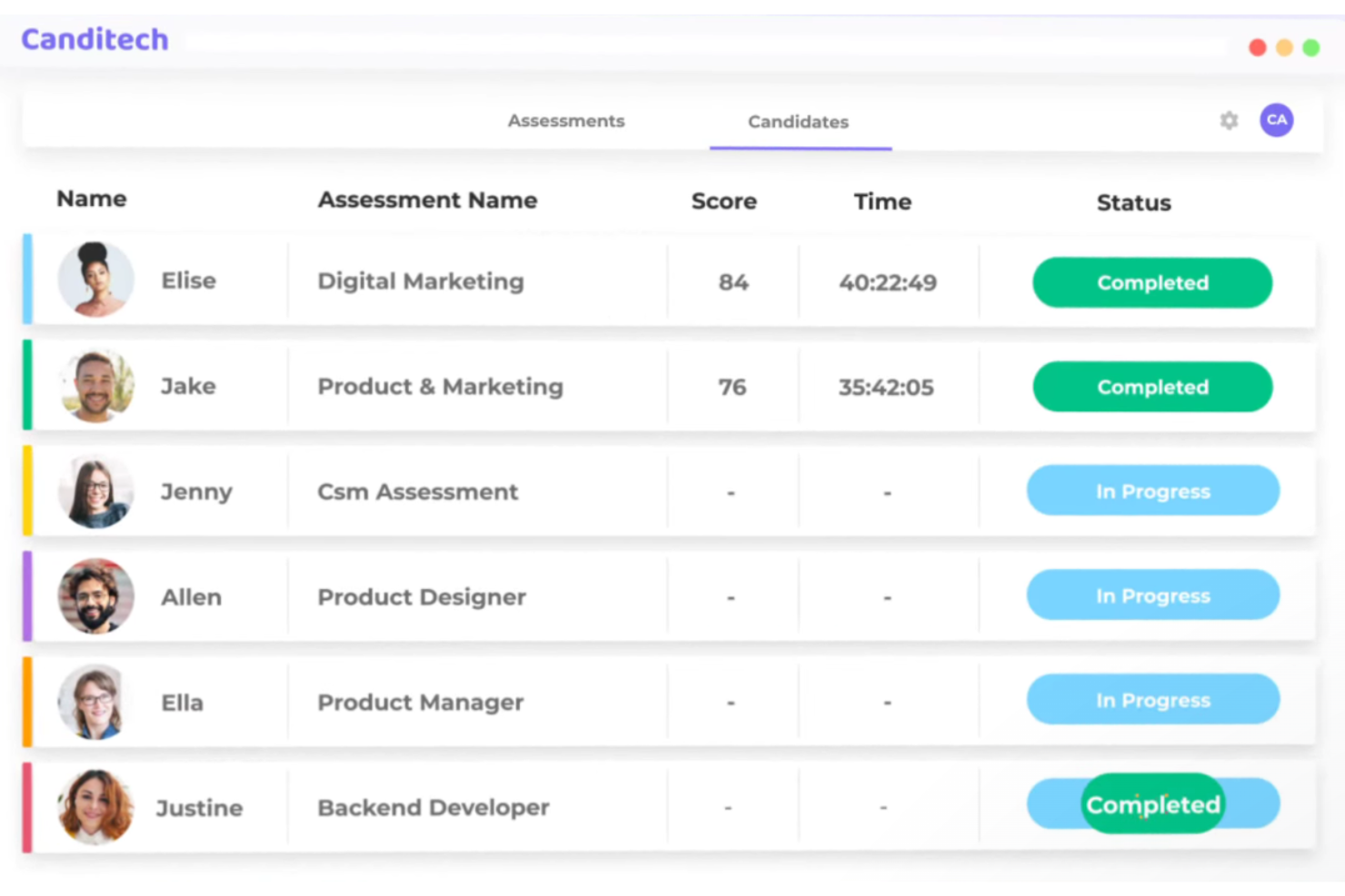 Canditech screenshot - 10 beste software voor diversiteitswerving voor DEI in 2026