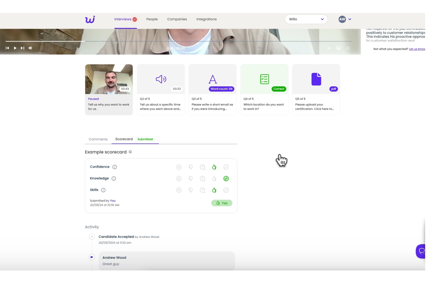 Willo screenshot - 10 beste software voor diversiteitswerving voor DEI in 2026