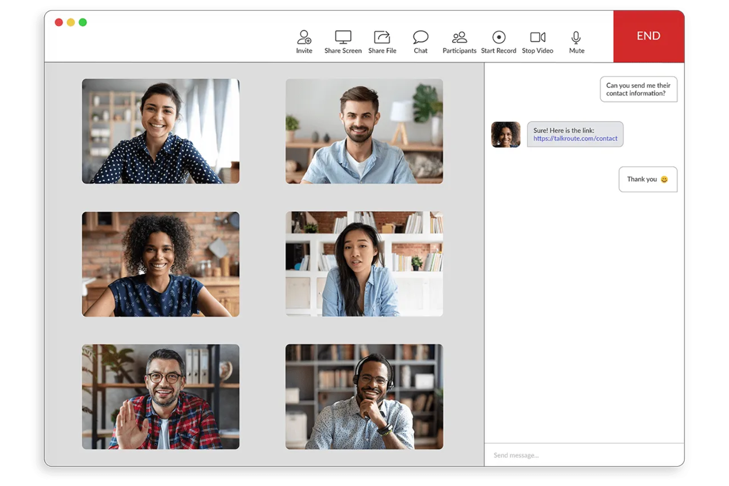 TalkRoute screenshot - 10 beste software voor virtuele conferenties voor 2026