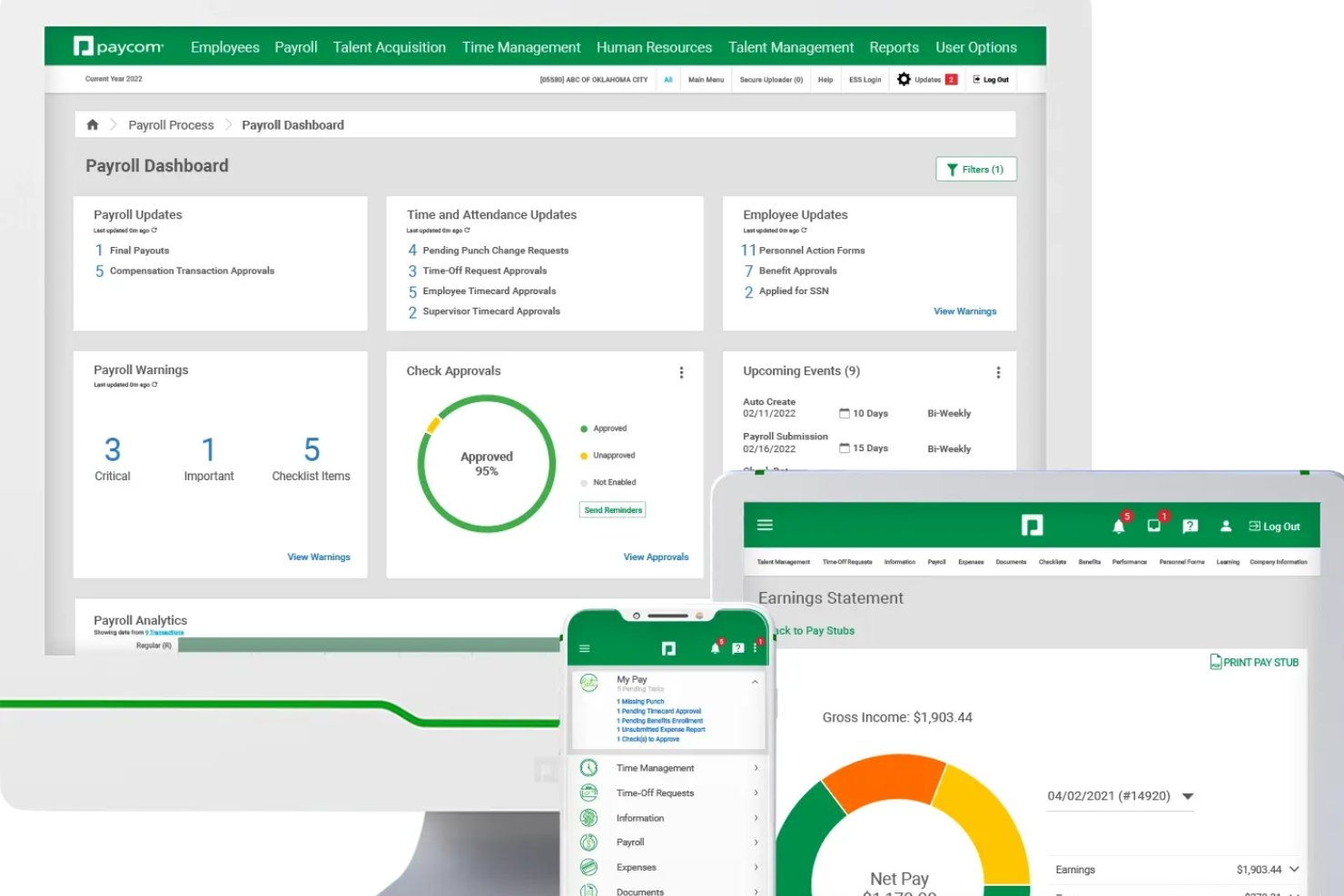 Paycom screenshot - 10 beste loonadministratiebedrijven van 2026: beoordeeld en vergeleken