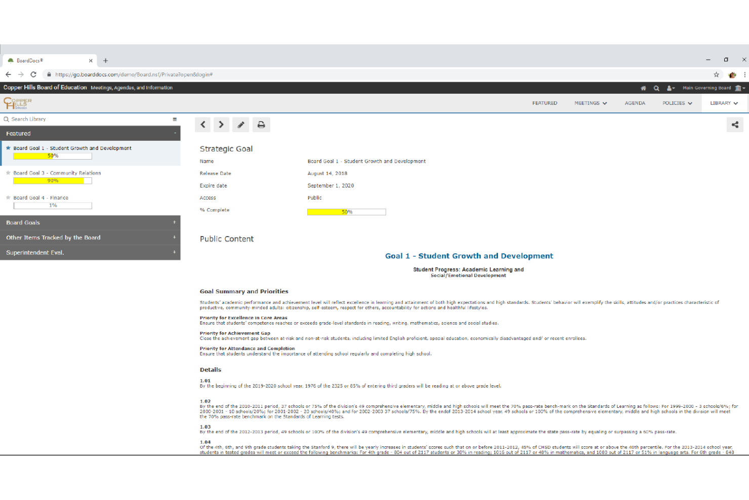 BoardDocs screenshot - 10 beste software voor bestuursbeheer van 2026