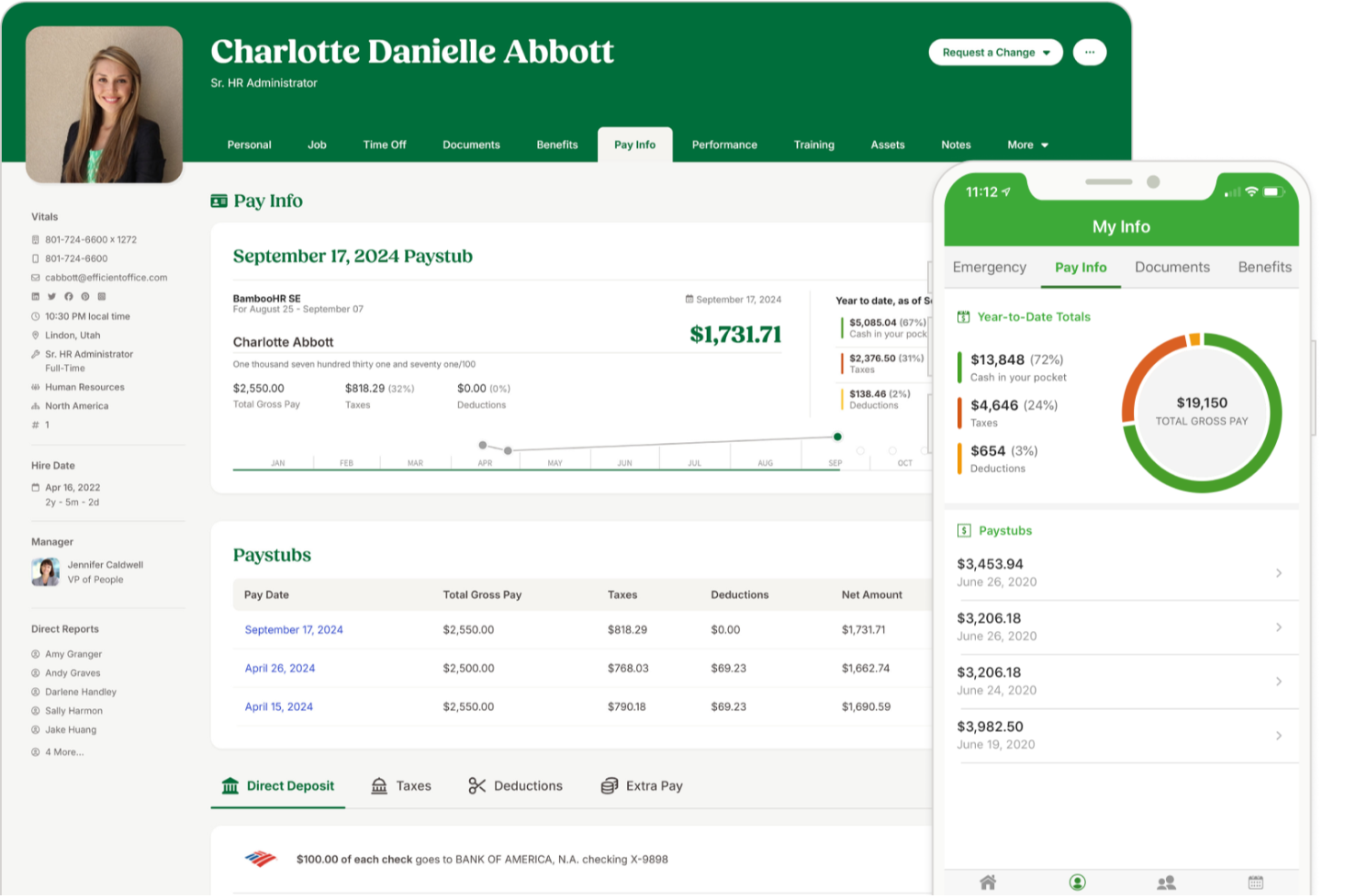 BambooHR® screenshot - 10 beste HRMS’en voor kleine bedrijven om groei in 2026 te beheren