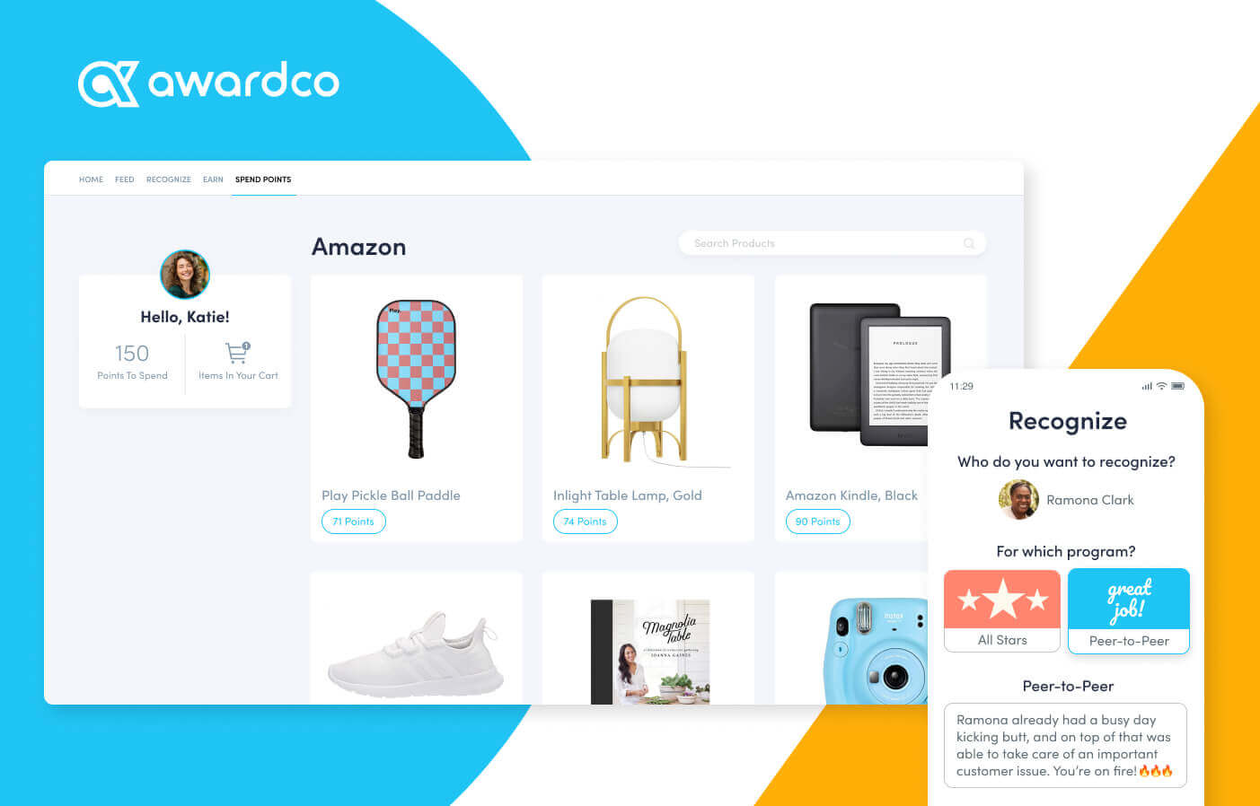 Awardco screenshot - 10 beste software voor werknemerservaring van 2026