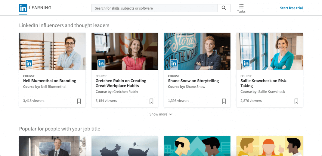 LinkedIn Learning screenshot - 10 beste leiderschapsontwikkelingsprogramma’s van 2026