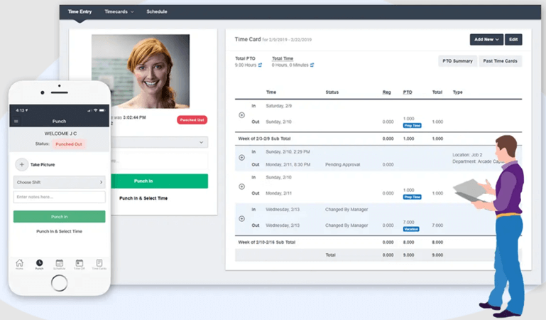 Buddy Punch screenshot - 10 beste software voor aanwezigheidsregistratie, beoordeeld voor 2026