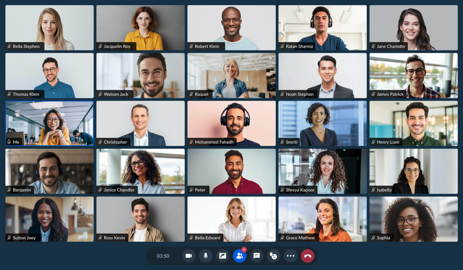 Zoho Meeting screenshot - 10 beste software voor vergaderbeheer van 2026