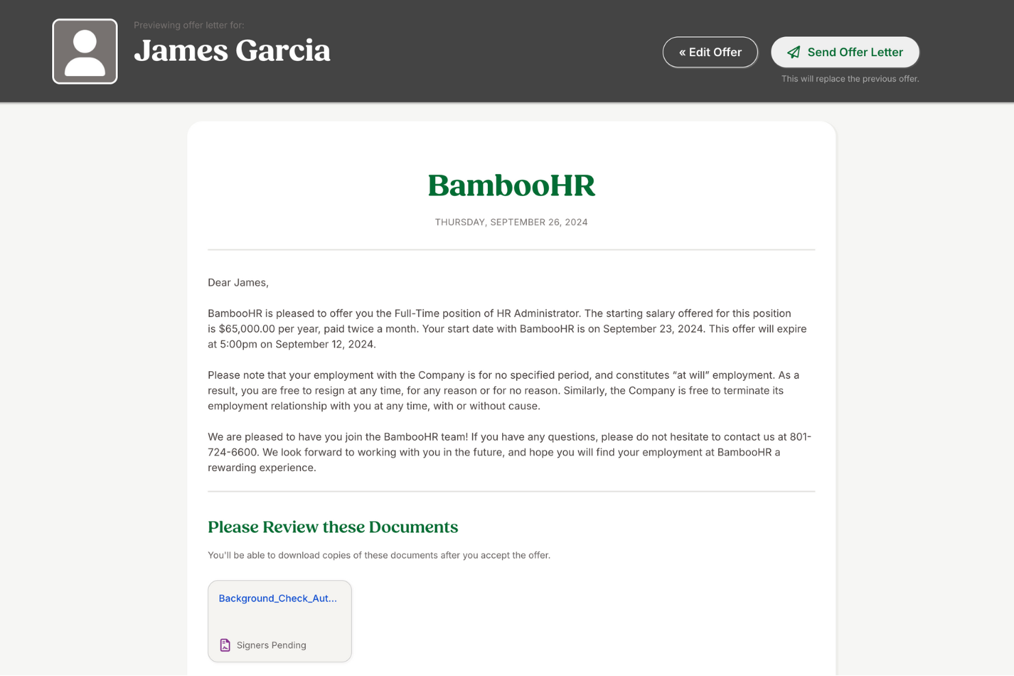 BambooHR® screenshot - 10 beste sollicitantvolgsystemen (ATS) van 2026