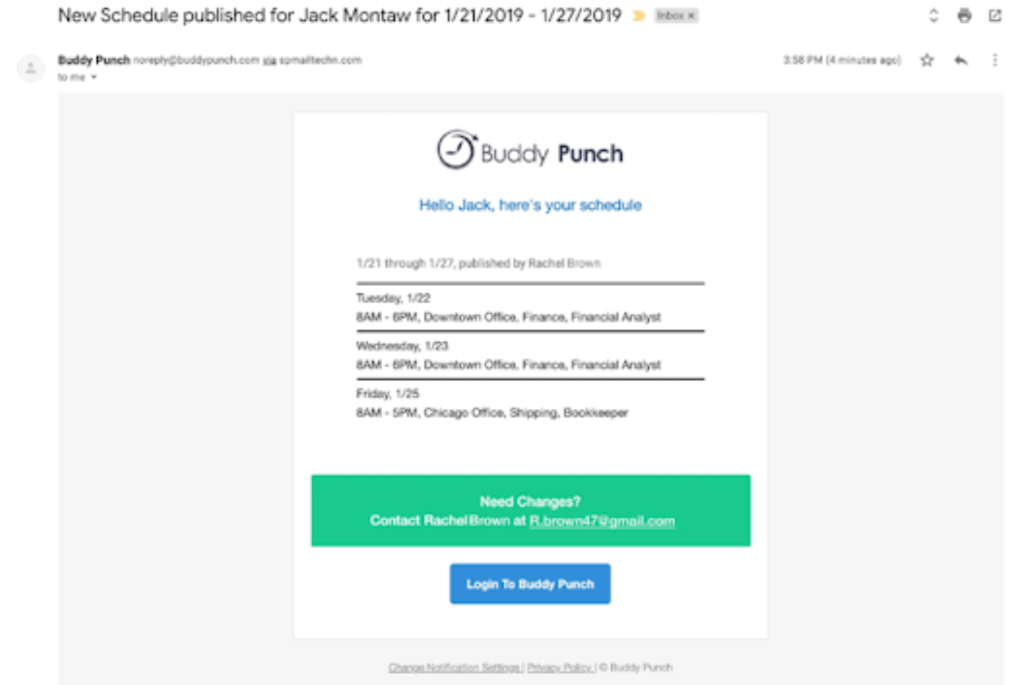 Buddy Punch screenshot - 10 beste software voor personeelsplanning van 2026