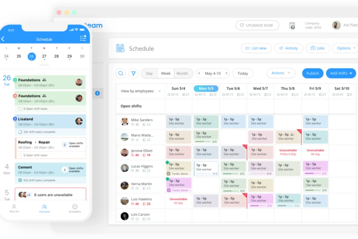 Connecteam screenshot - 10 beste online personeelsplanningstools voor 2026