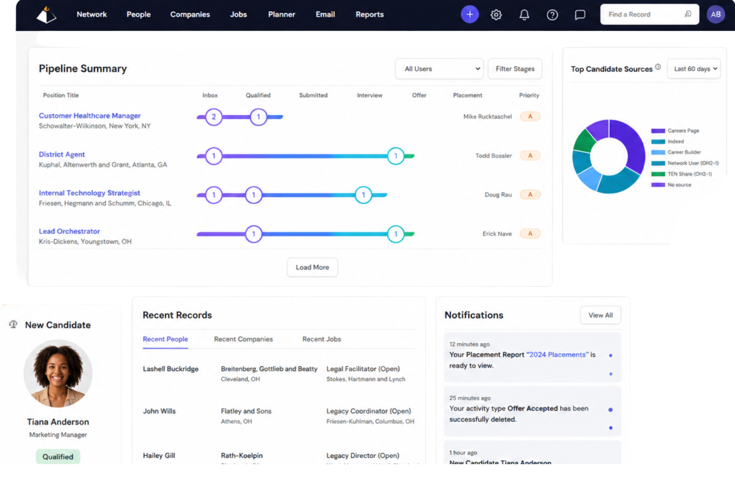 TE Recruit screenshot - 10 beste software voor personeelswerving van 2026 voor het vinden van toptalent