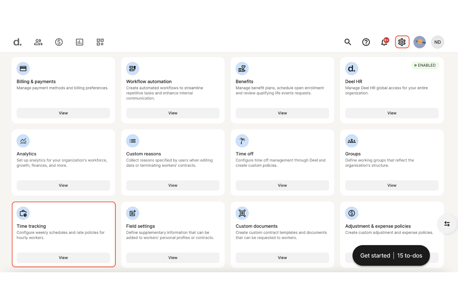 Deel HR screenshot - 10 Beste software voor personeelsplanning voor kleine bedrijven