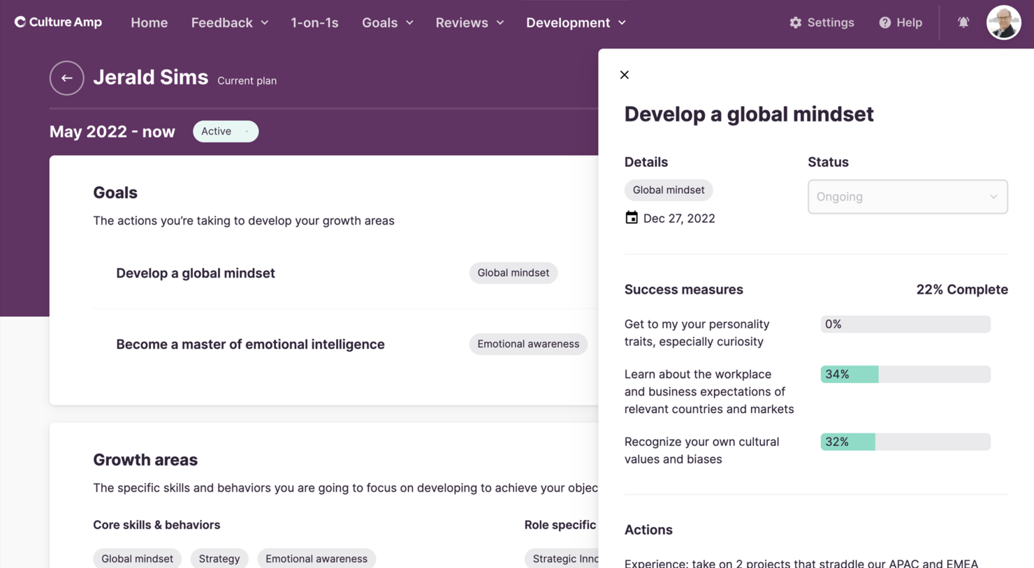 Culture Amp screenshot - 10 beste Leapsome-alternatieven beoordeeld in 2026