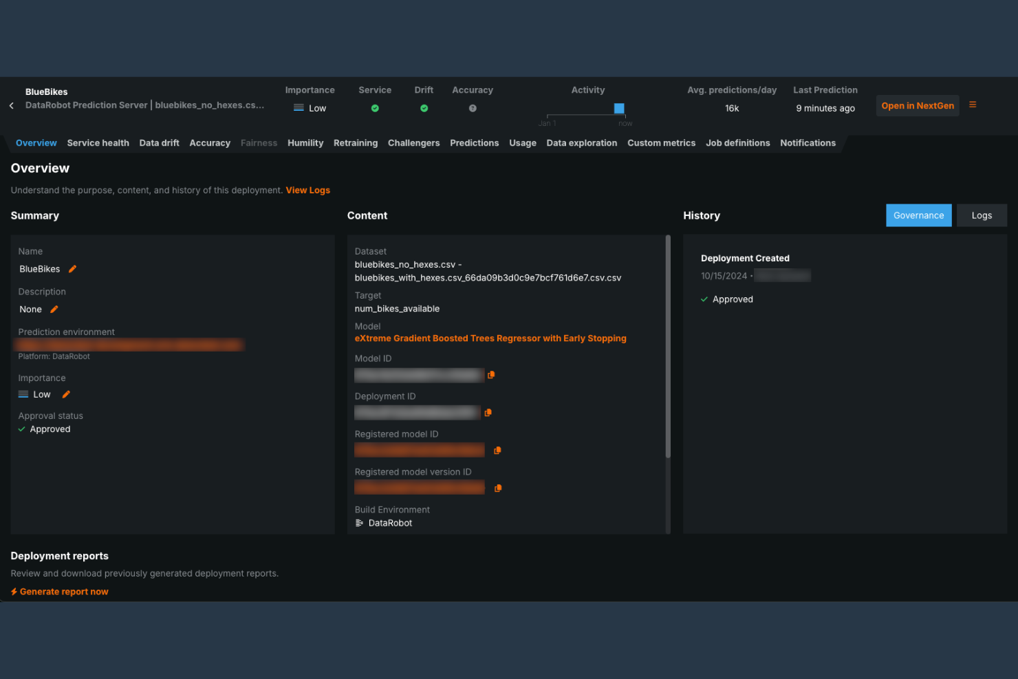 DataRobot screenshot - 10 beste hulpmiddelen voor AI-governance beoordeeld in 2026