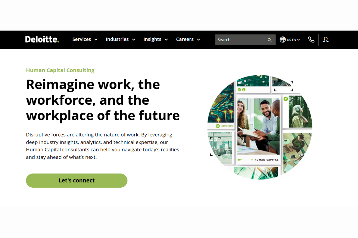 Deloitte screenshot - 10 beste HCM-adviseurs beoordeeld in 2026