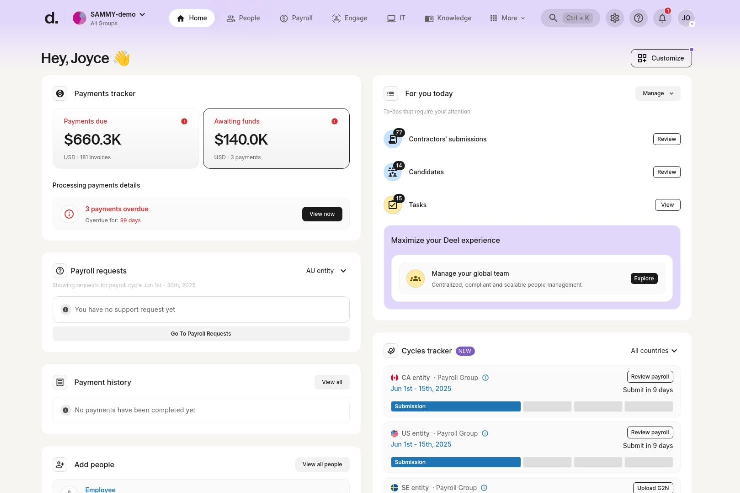 Deel Hire screenshot - 10 beste juridische werkgevers in Zwitserland voor 2026
