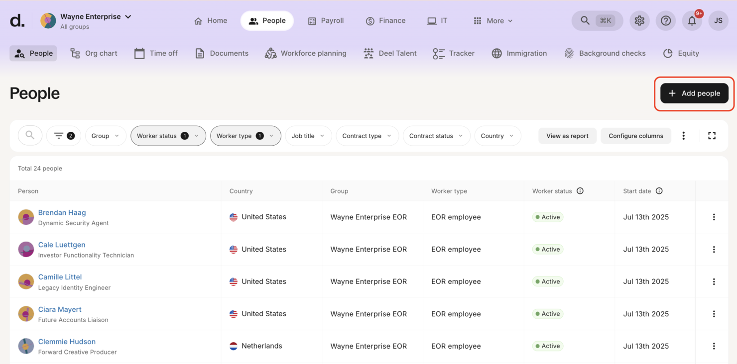 Deel Hire screenshot - 10 beste formele werkgevers in Chili: beoordeeld in 2026