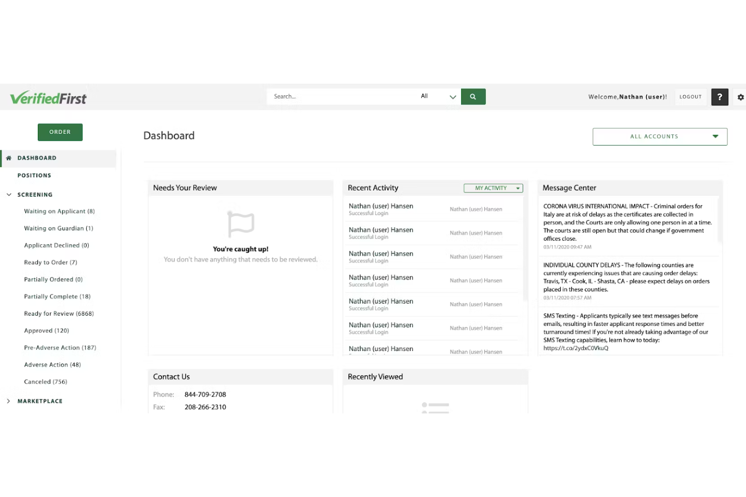 Verified First screenshot - 10 beste software voor referentiecontroles in 2026