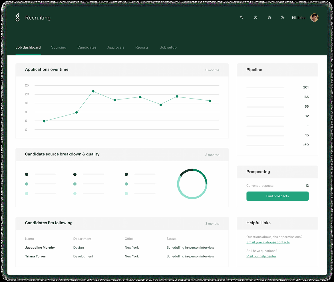 Greenhouse screenshot - 10 beste concurrenten van iCIMS voor 2026