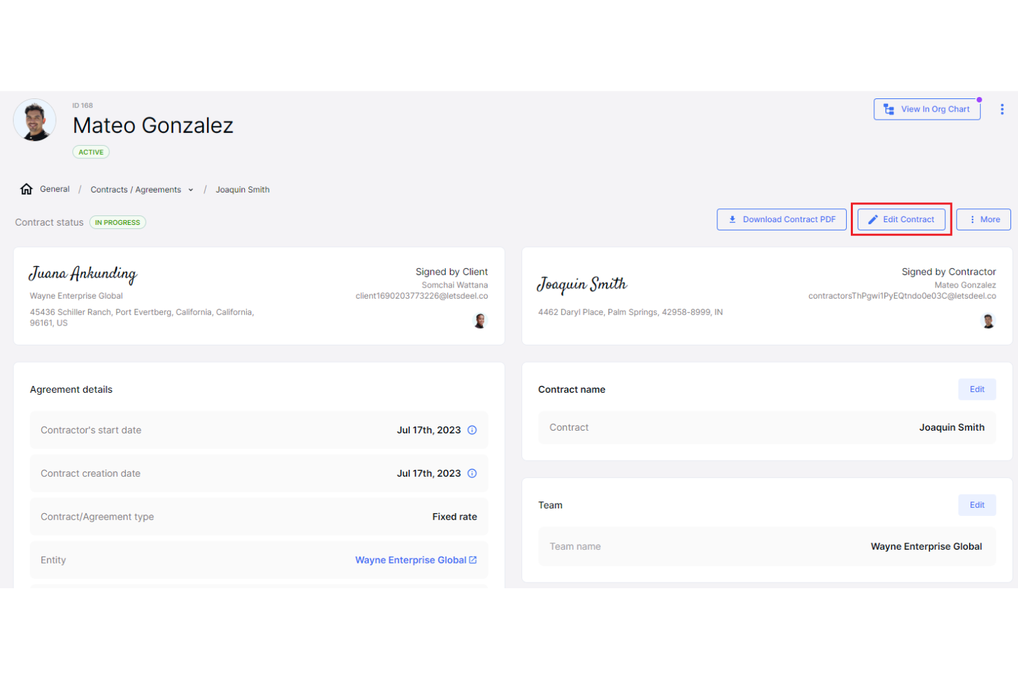 Deel Hire screenshot - 10 beste alternatieven voor Lever voor 2026
