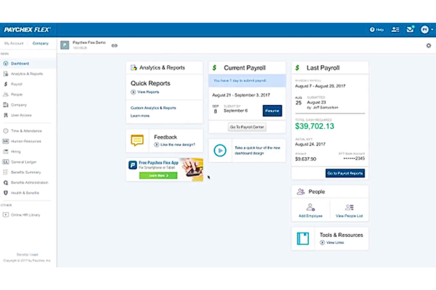 Paychex screenshot - 10 beste HR- en boekhoudsoftware van 2026