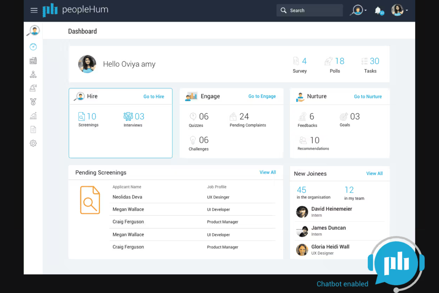 peopleHum screenshot - 10 Beste HR-chatbots beoordeeld in 2026
