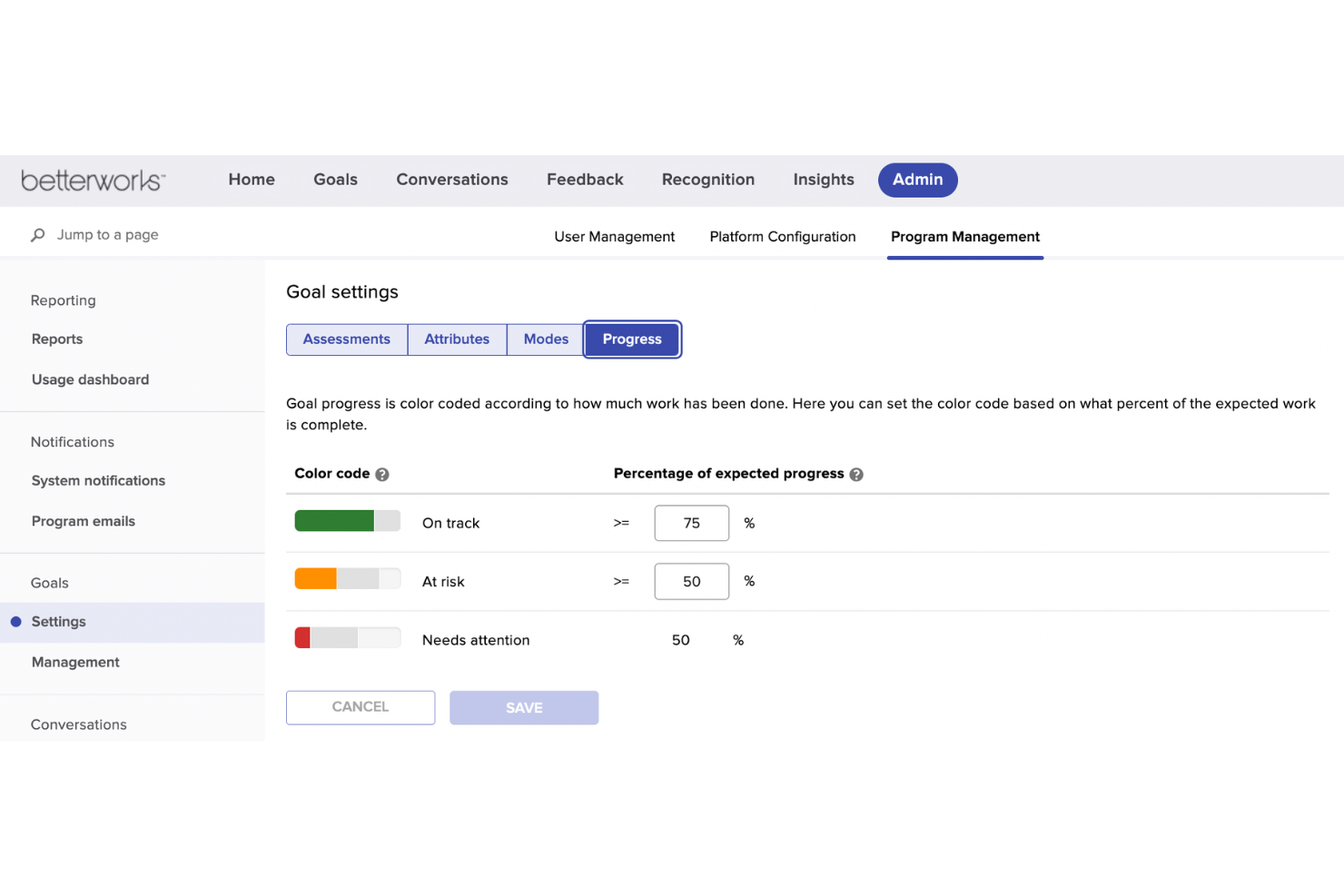 Betterworks screenshot - 10 beste OKR-software van 2026: beoordeeld & vergeleken