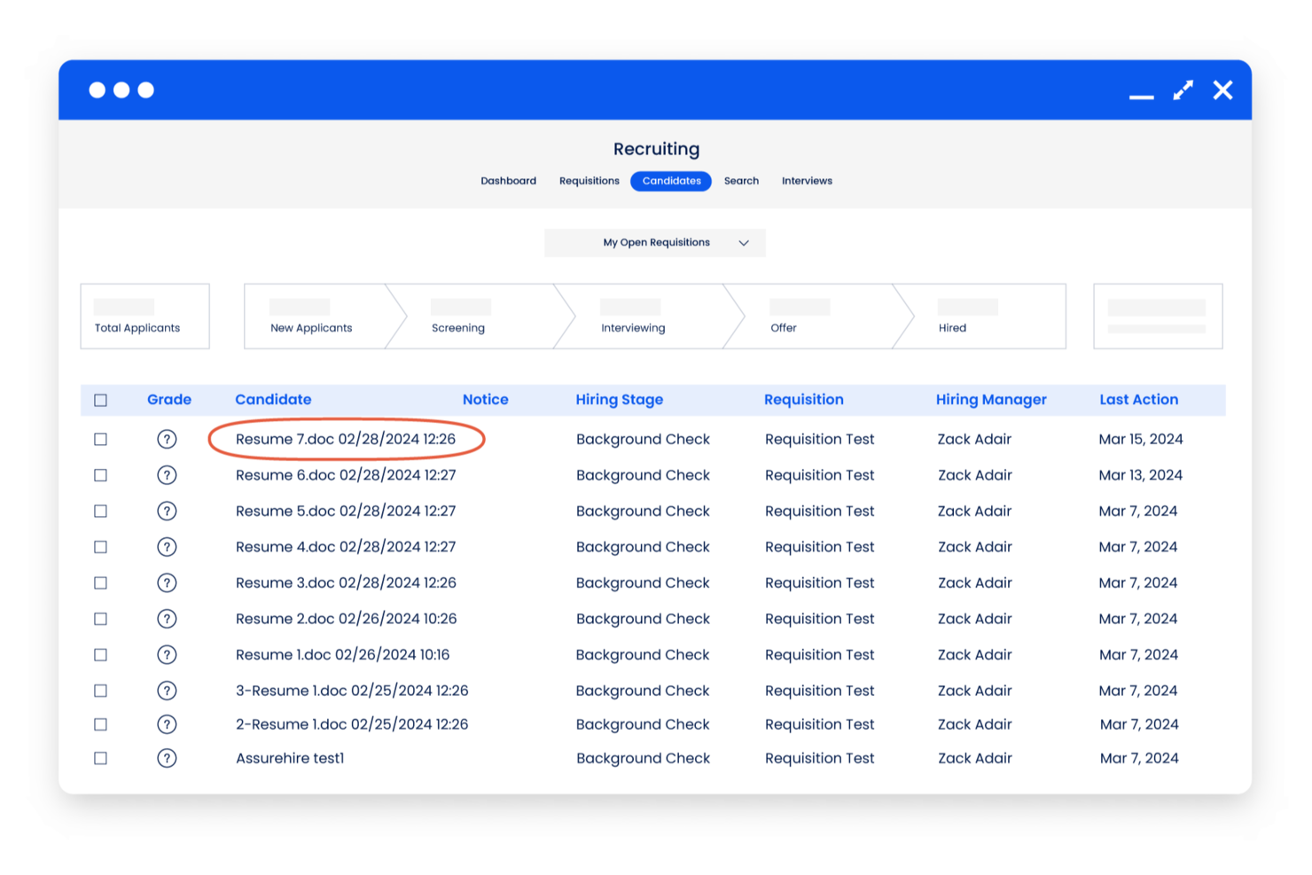 Mitratech AssureHire screenshot - 10 beste diensten voor antecedentenonderzoek van werknemers beoordeeld in 2026