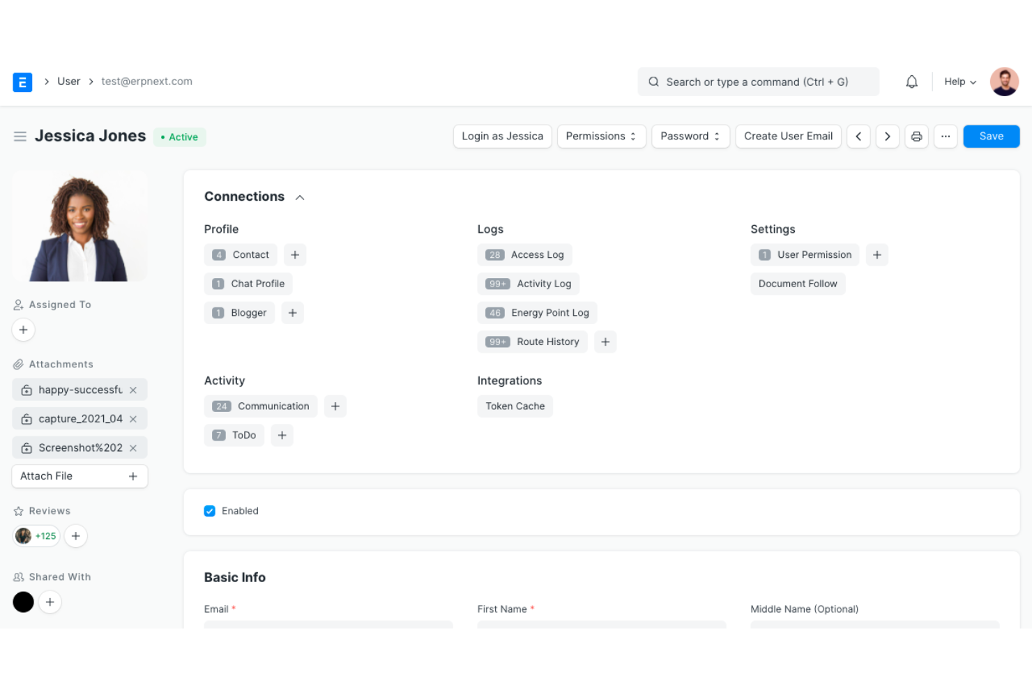 ERPNext screenshot - 10 Beste open source HR-software beoordeeld voor 2026