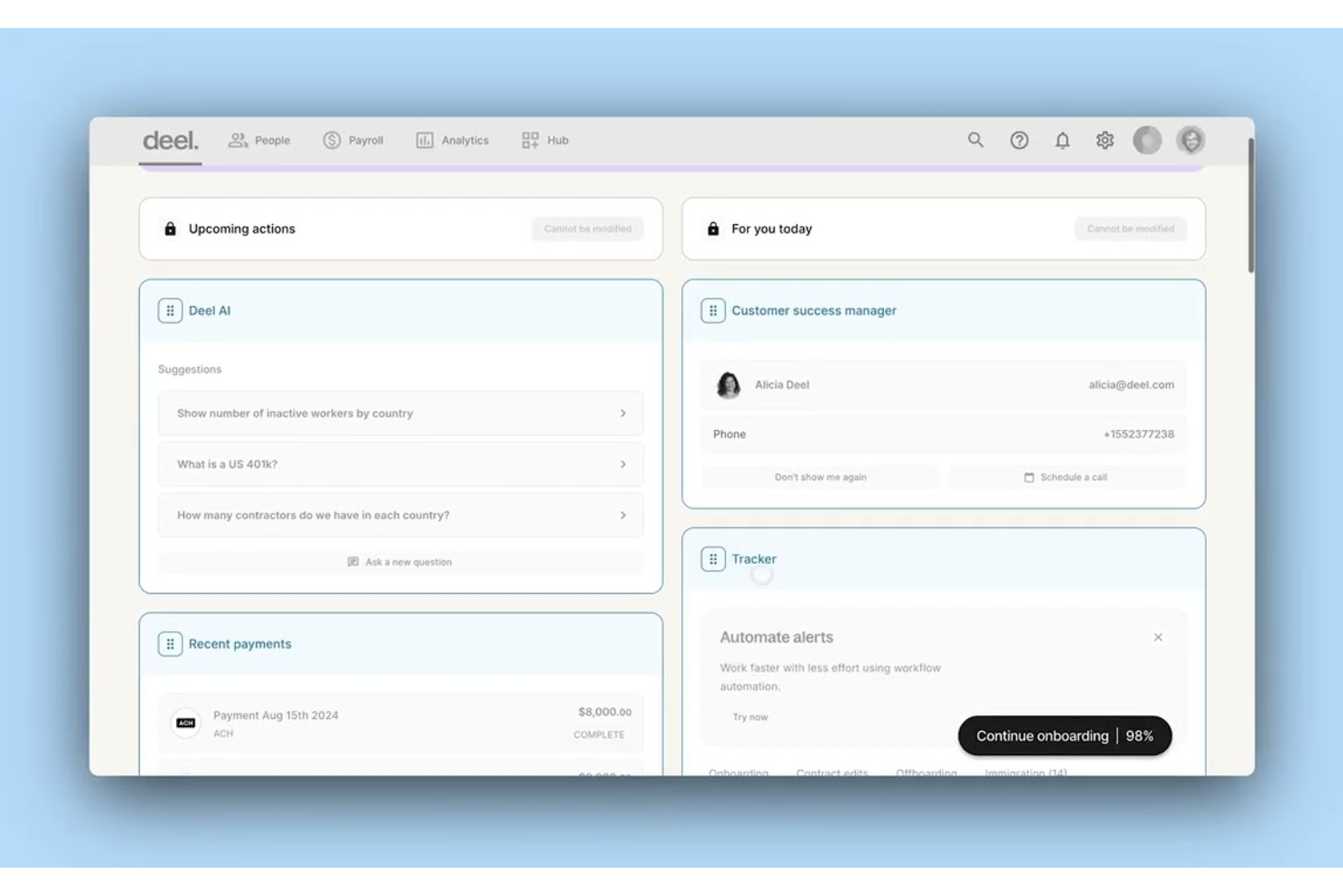 Deel HR screenshot - 10 beste bedrijven voor beloningsbenchmarking voor 2026