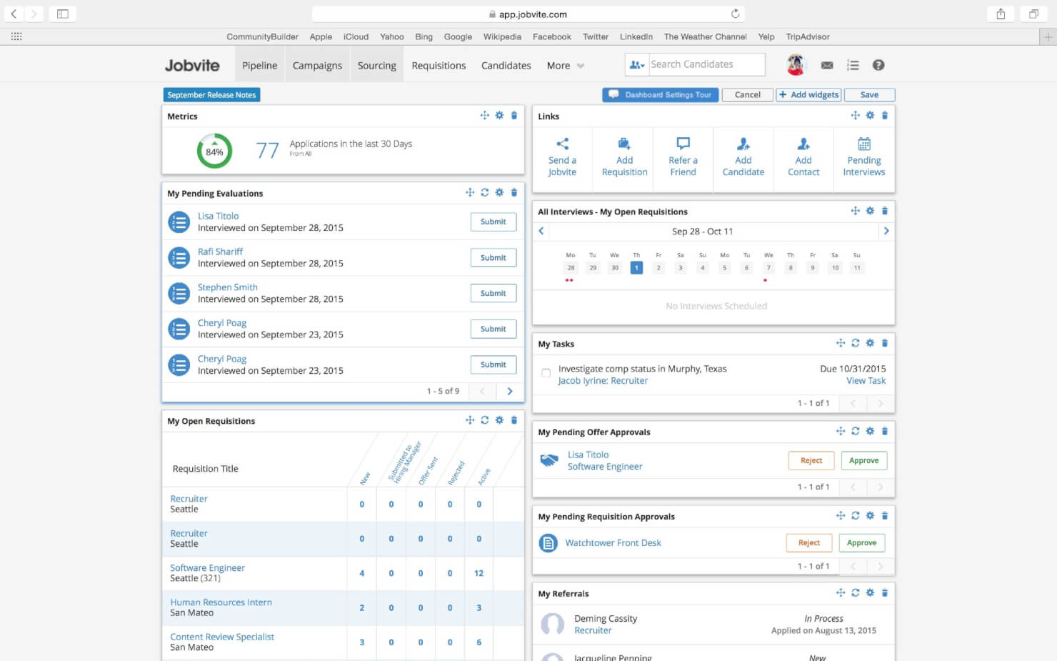 Jobvite screenshot - 10 beste recruitmentmarketingsoftware voor werving in 2026