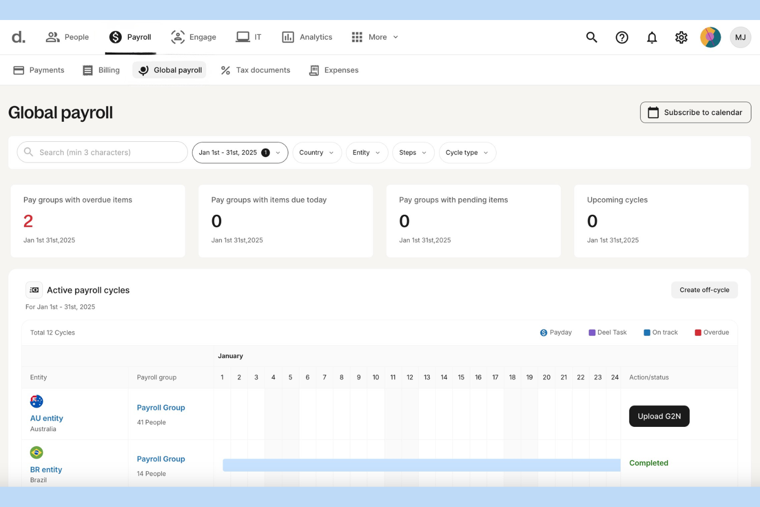 Deel Payroll screenshot - 10 beste wereldwijde salarissoftware voor kleine bedrijven in 2026