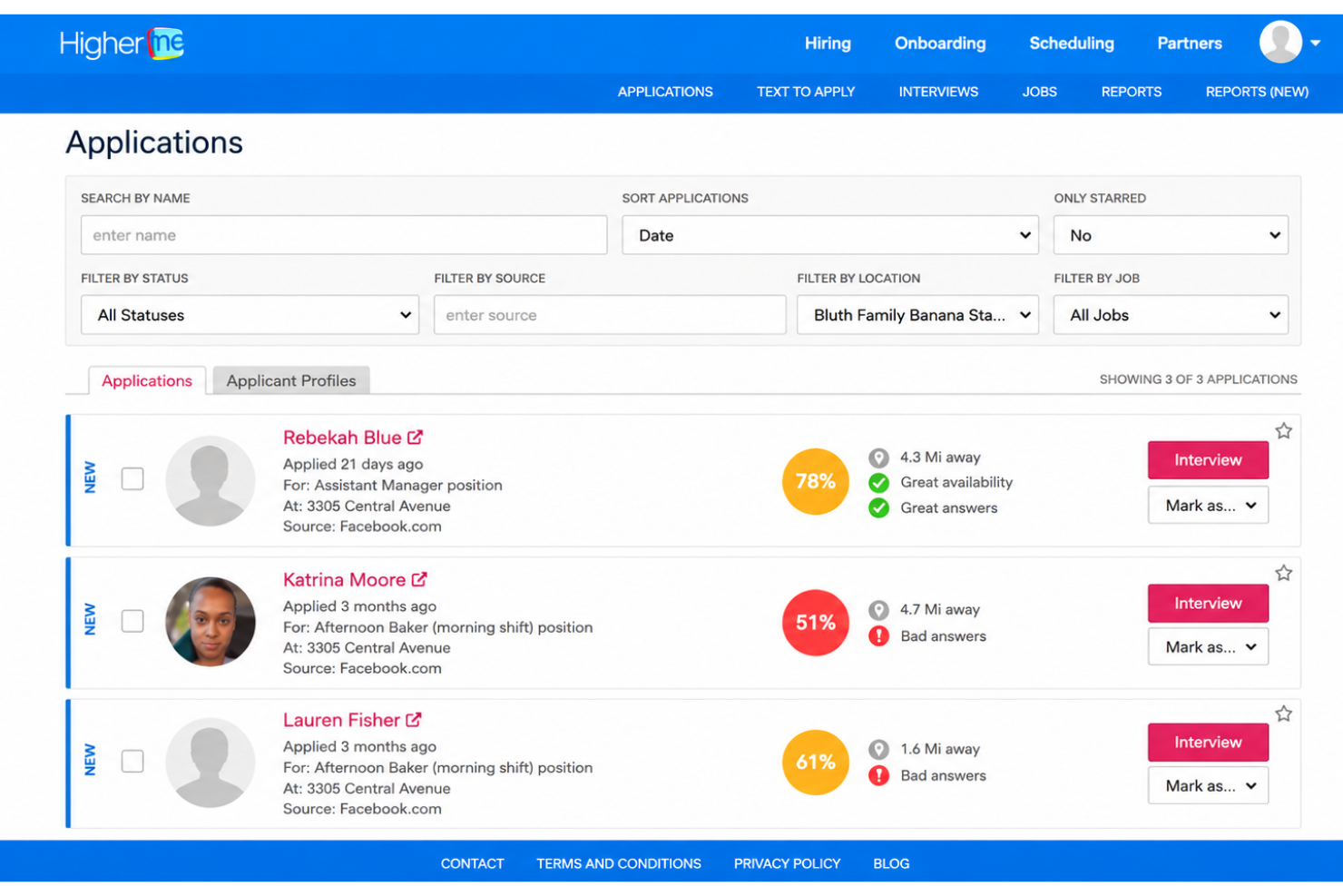 HigherMe screenshot - 10 beste software voor het werven van schilders in 2026