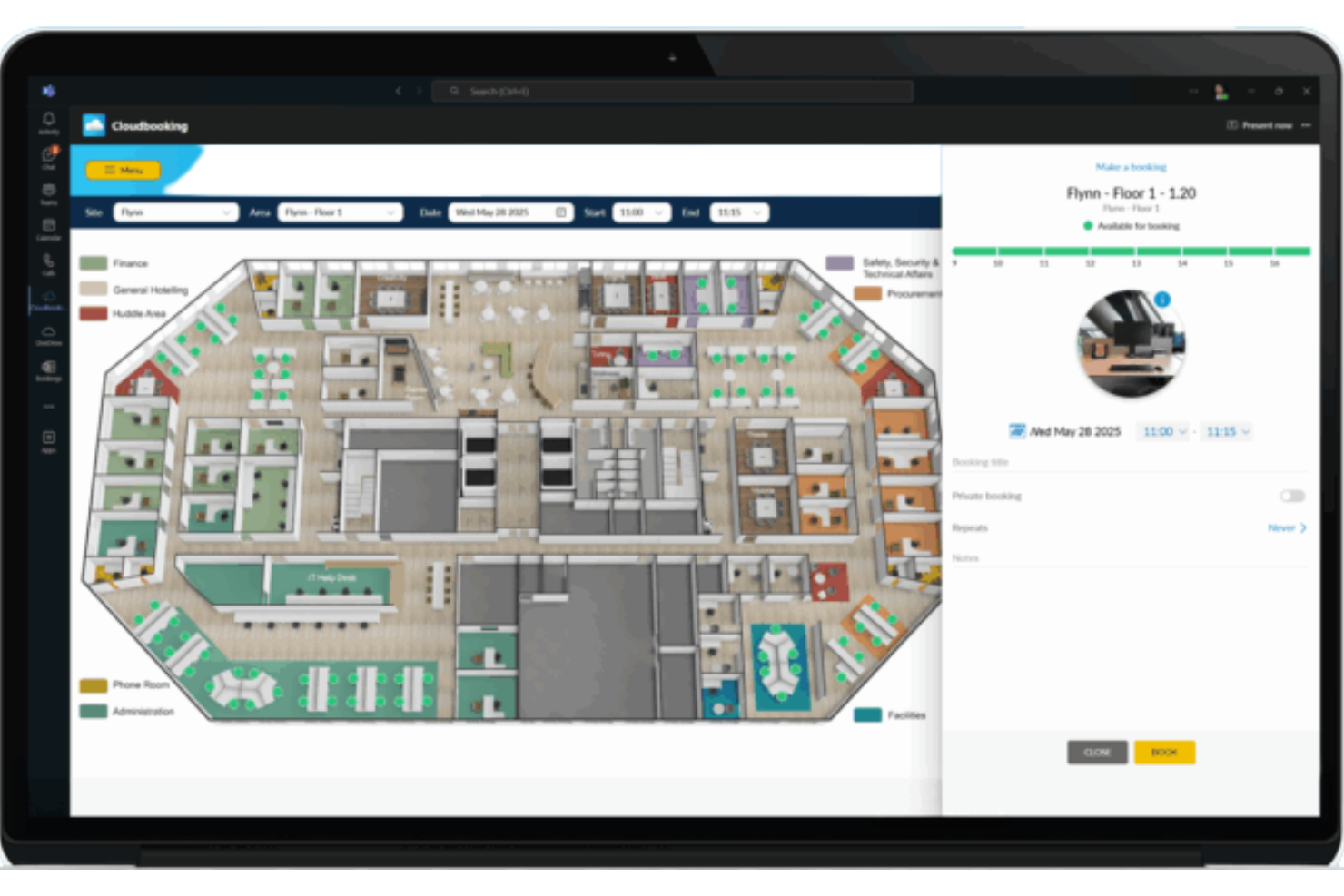 Cloudbooking screenshot - 10 bästa alternativen till OfficeSpace 2026