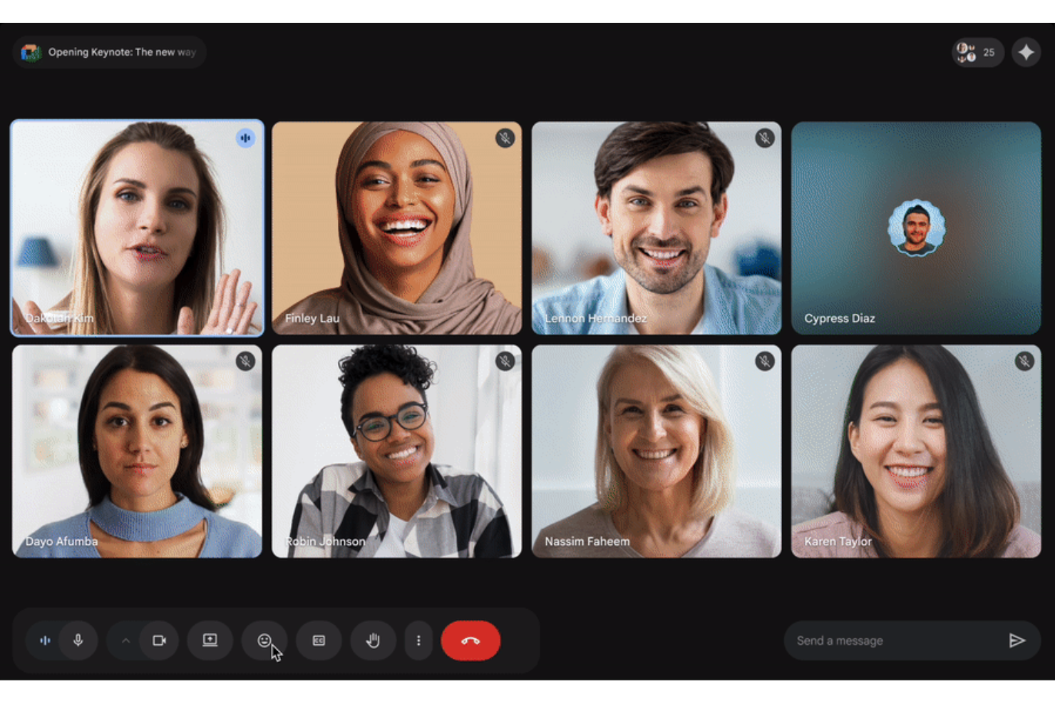 Google Meet screenshot - De 10 bästa kostnadsfria programmen för videokonferenser 2026