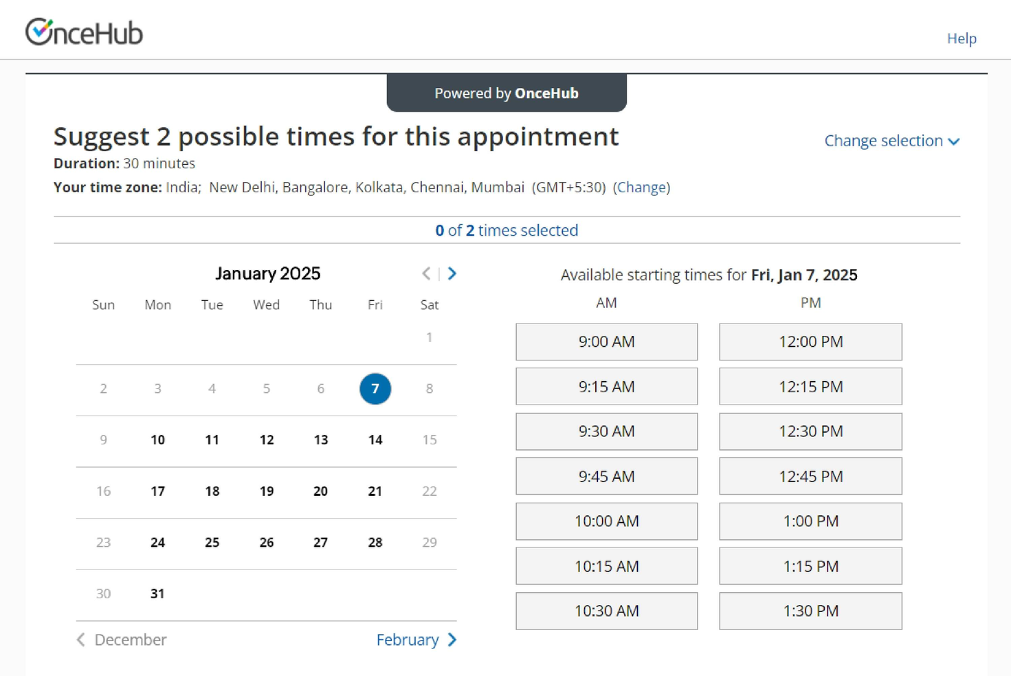 OnceHub screenshot - De 10 bästa programmen för mötesbokning 2026