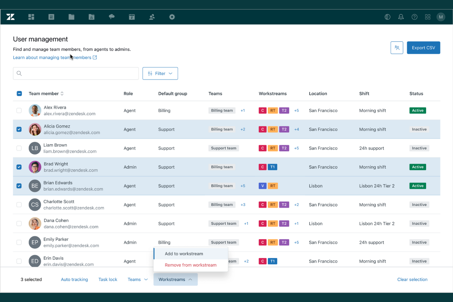 Zendesk screenshot - 10 bästa programvarorna för personaloptimering 2026