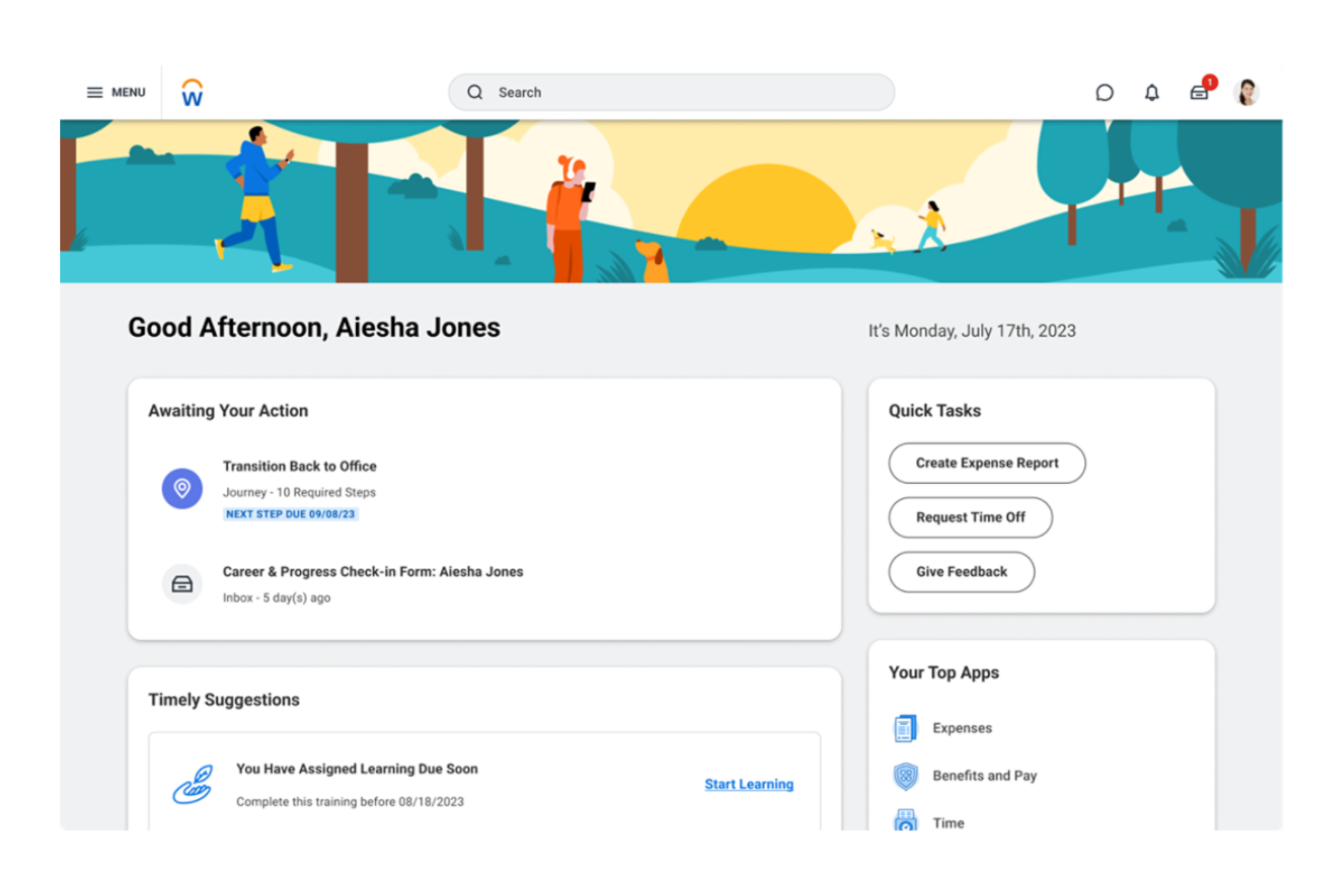 Workday screenshot - 10 bästa AI-programvarorna för lönehantering granskade 2026