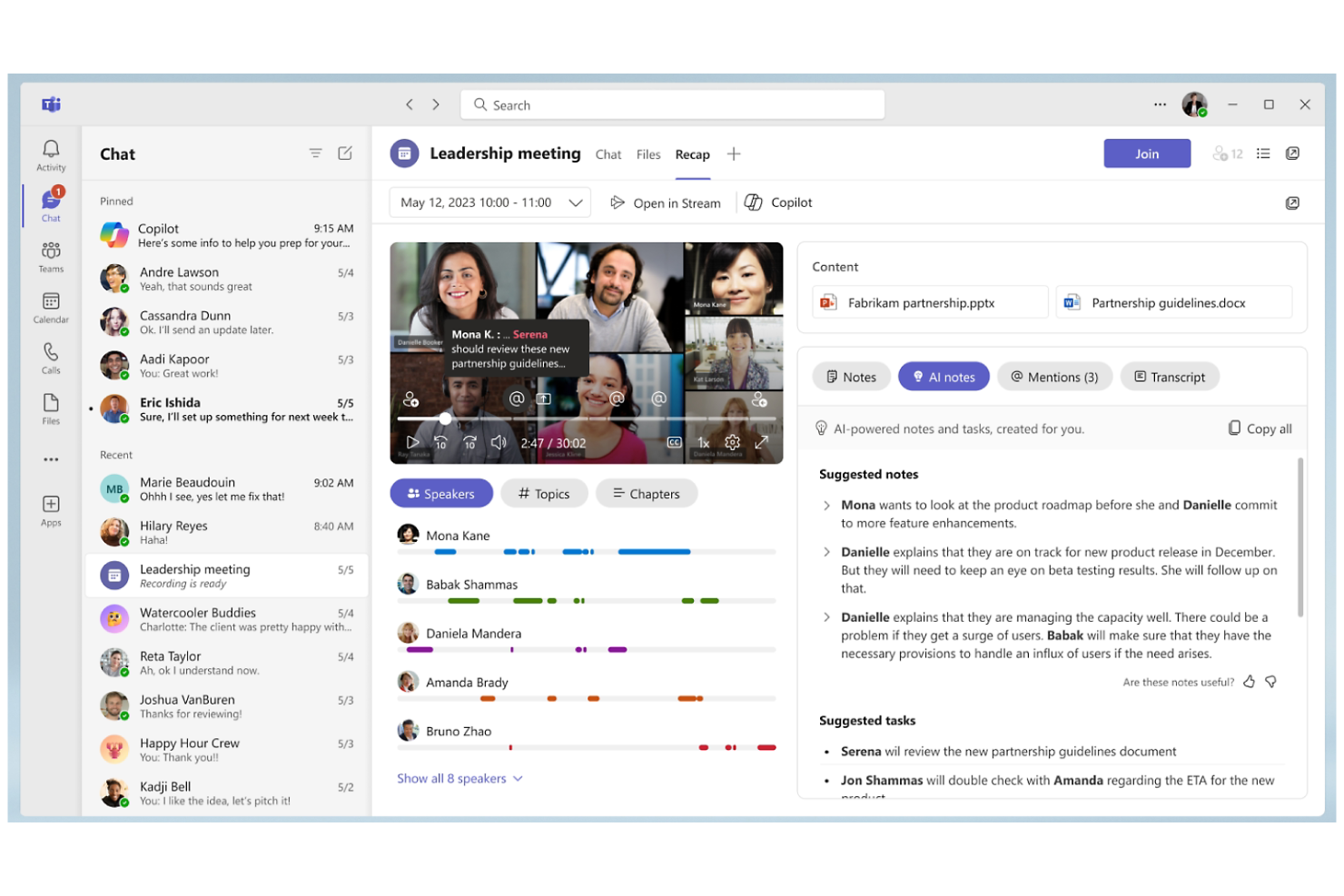 Microsoft Teams screenshot - 10 verktyg för intern kommunikation för 2026