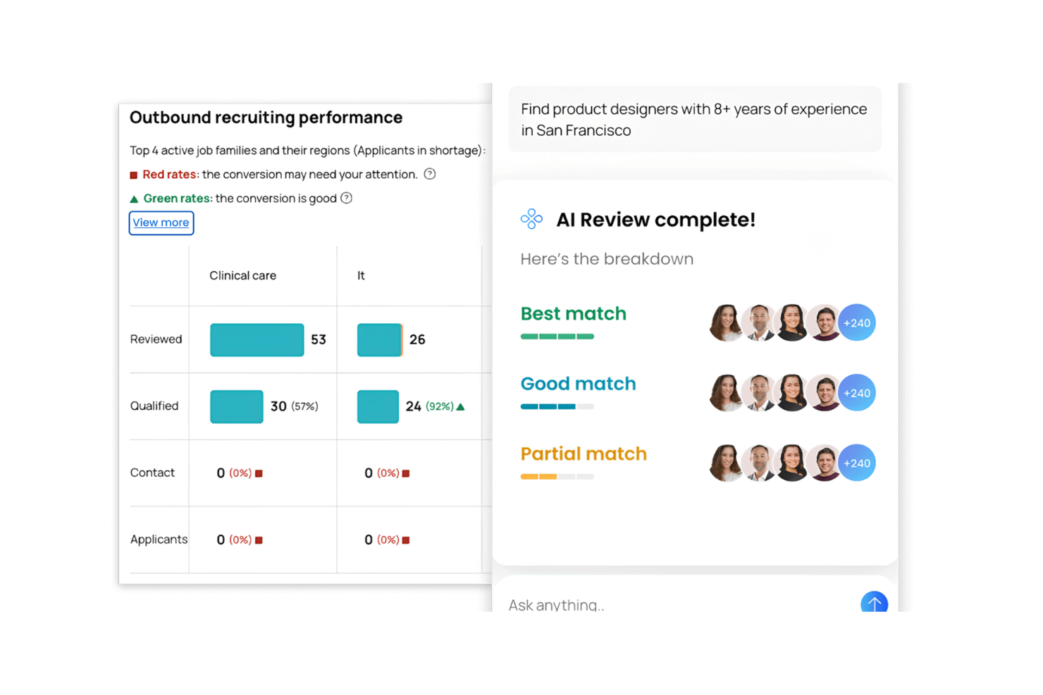 hireEZ screenshot - 10 bästa SeekOut-konkurrenterna för kandidatsökning 2026