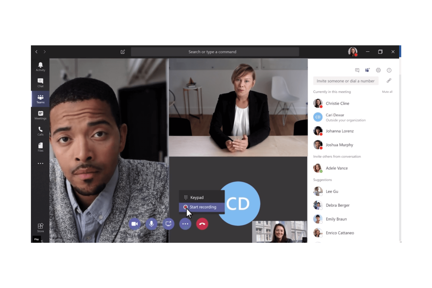 Microsoft Teams screenshot - 10 bästa programvarorna för enhetlig kommunikation – granskade 2026