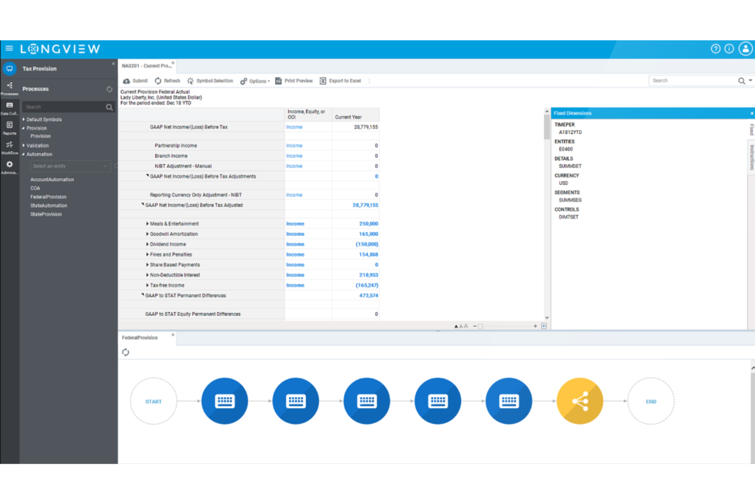 insightsoftware screenshot - 10 bästa programvarorna för företagsskatt för enklare deklarationer 2026