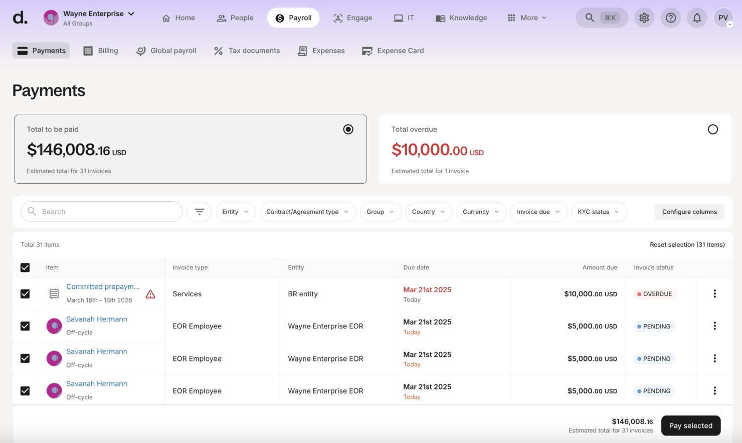 Deel Hire screenshot - 10 bästa alternativen till Oyster HR 2026: granskade