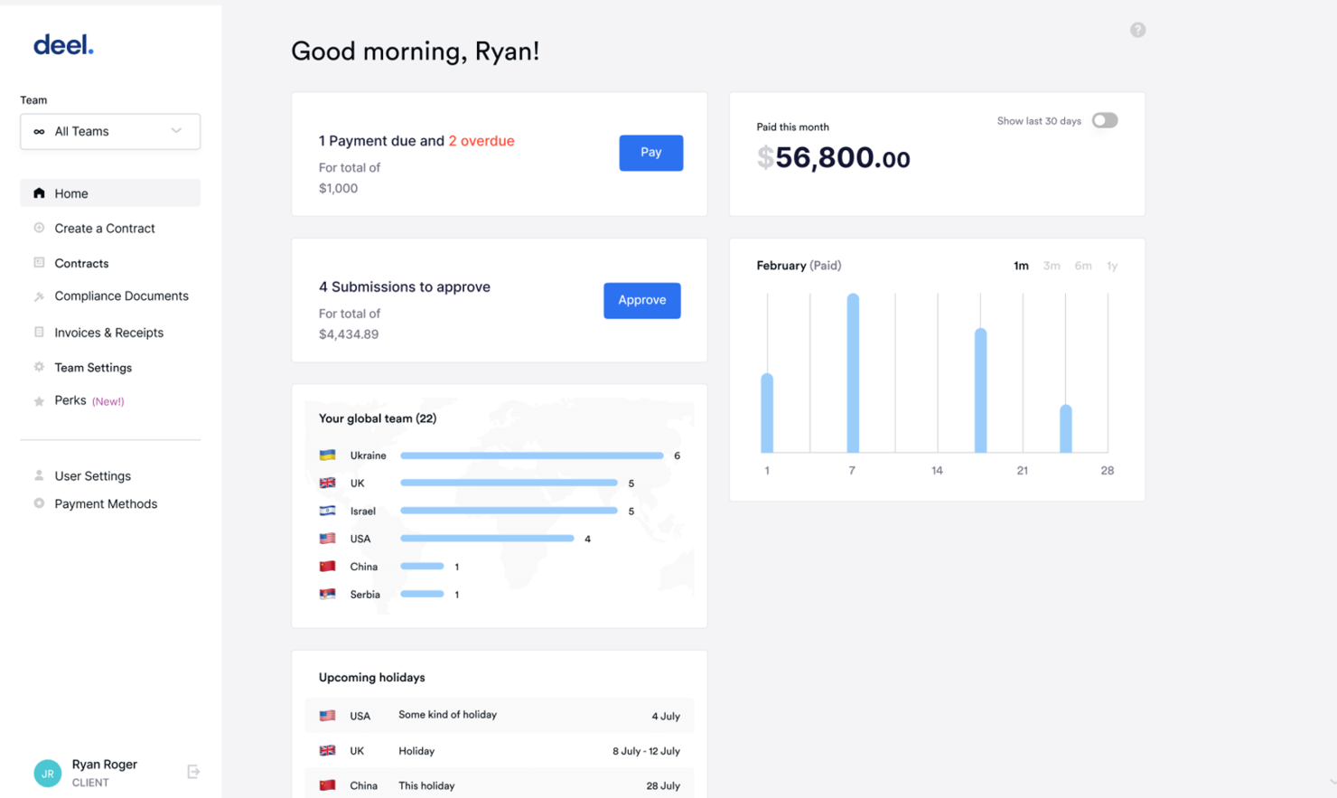 Deel Services screenshot - 10 bästa HR-konsultföretagen för småföretag granskade 2026