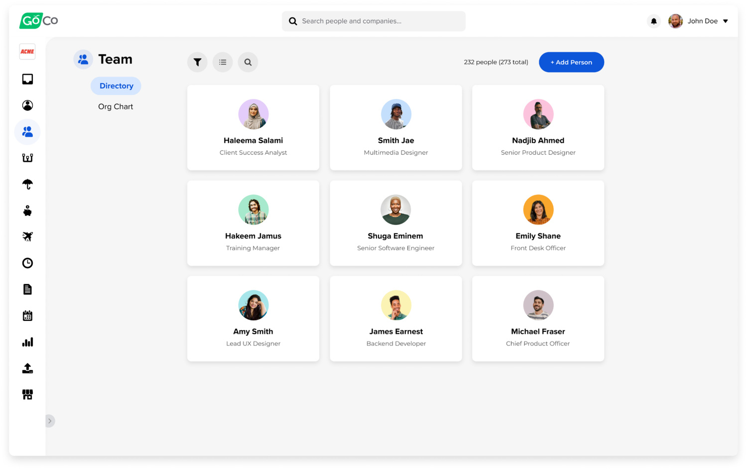 GoCo screenshot - 10 bästa Arcoro-alternativen för HR inom byggbranschen 2026