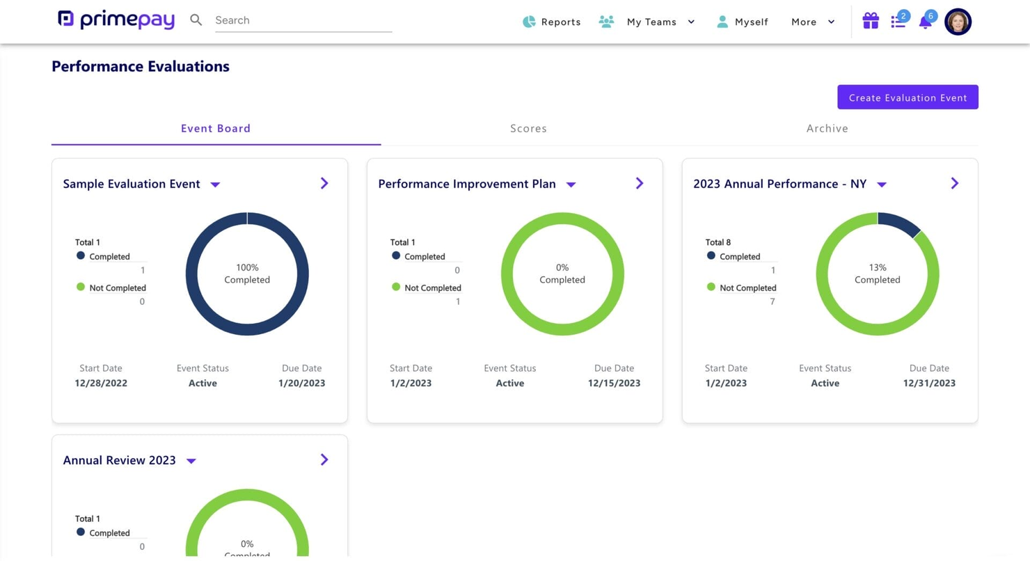 PrimePay screenshot - 10 bästa Paylocity-konkurrenterna för lönehantering & HR under 2026