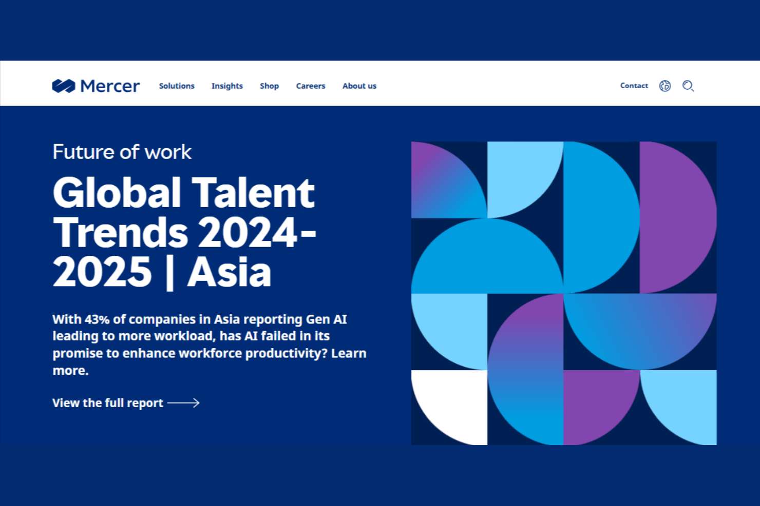Mercer screenshot - 10 bästa HR-konsultföretagen i New York granskade 2026
