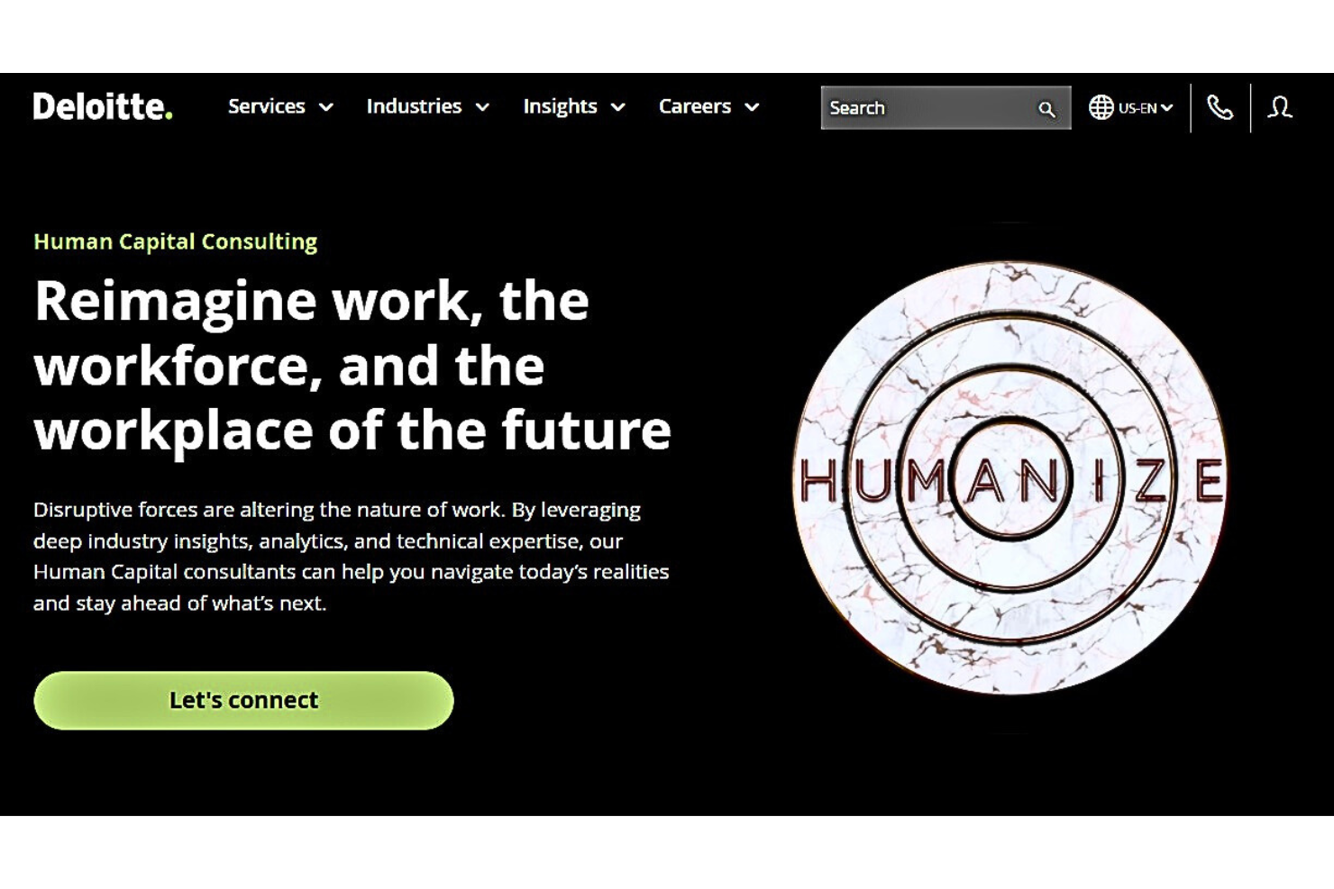 Deloitte screenshot - 10 bästa HR-konsulttjänsterna för ditt företag 2026