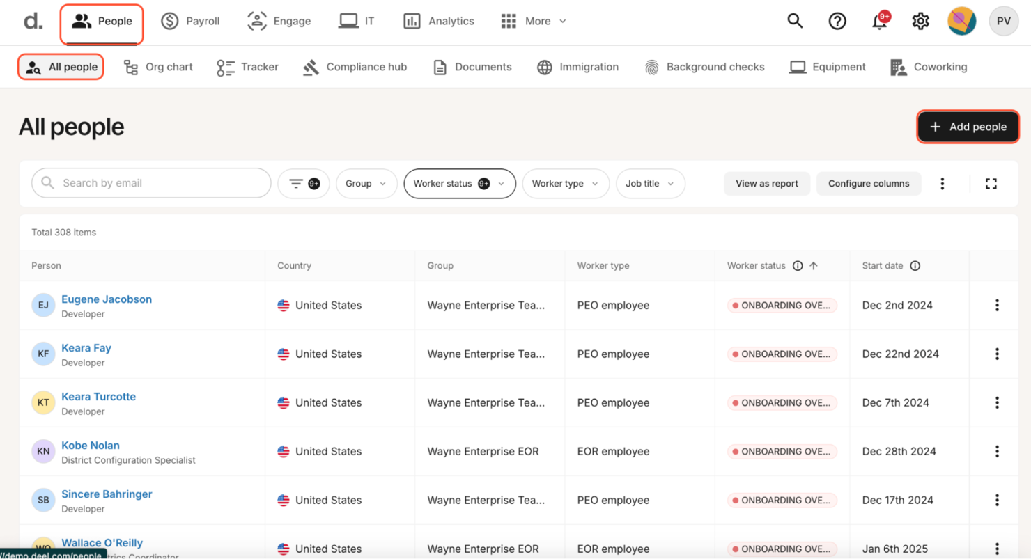 Deel Hire screenshot - 10 bästa alternativen till RemoFirst 2026: granskade