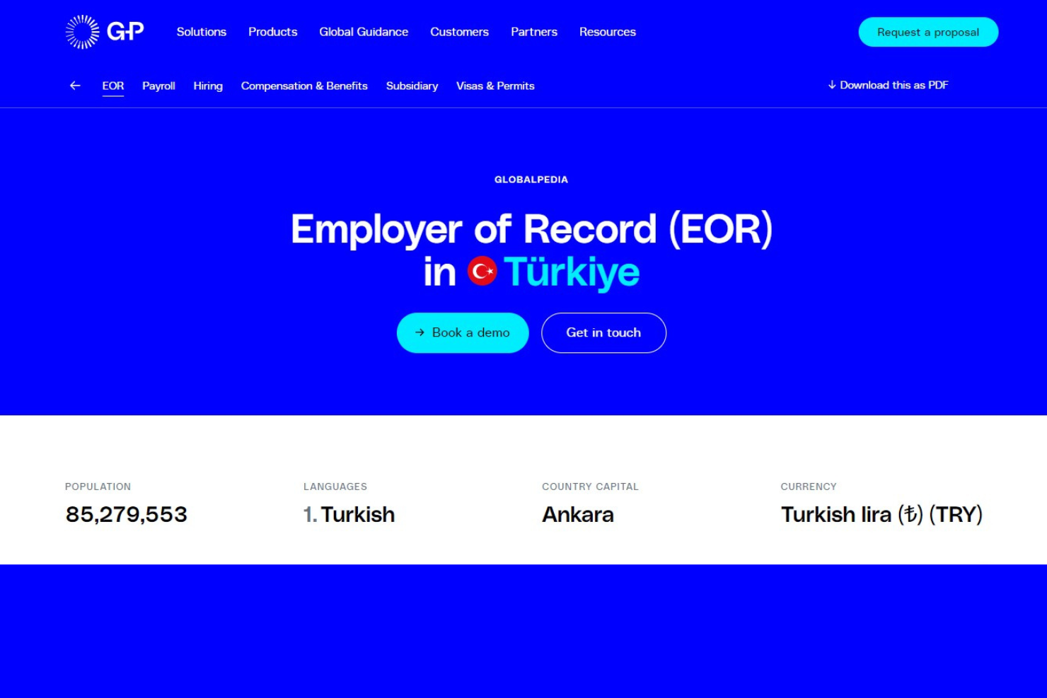 G-P screenshot - 10 bästa registrerade arbetsgivare i Turkiet: granskade 2026