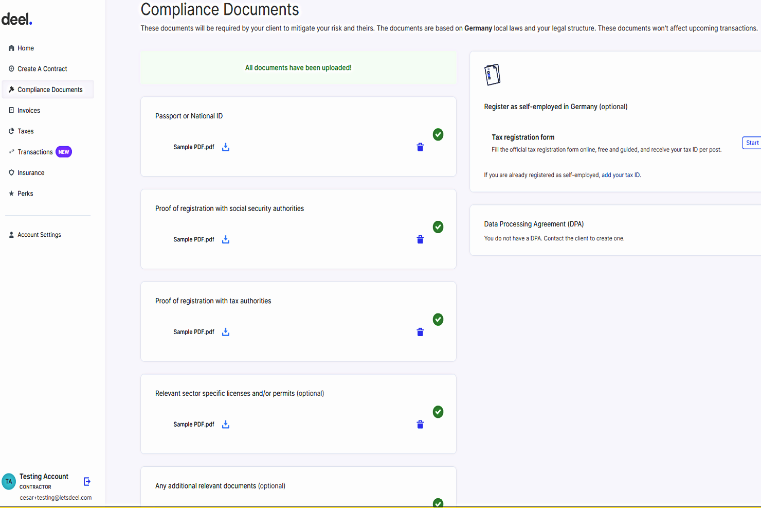 Deel HR screenshot - 10 bästa programvarorna för HR-efterlevnad 2026: granskade
